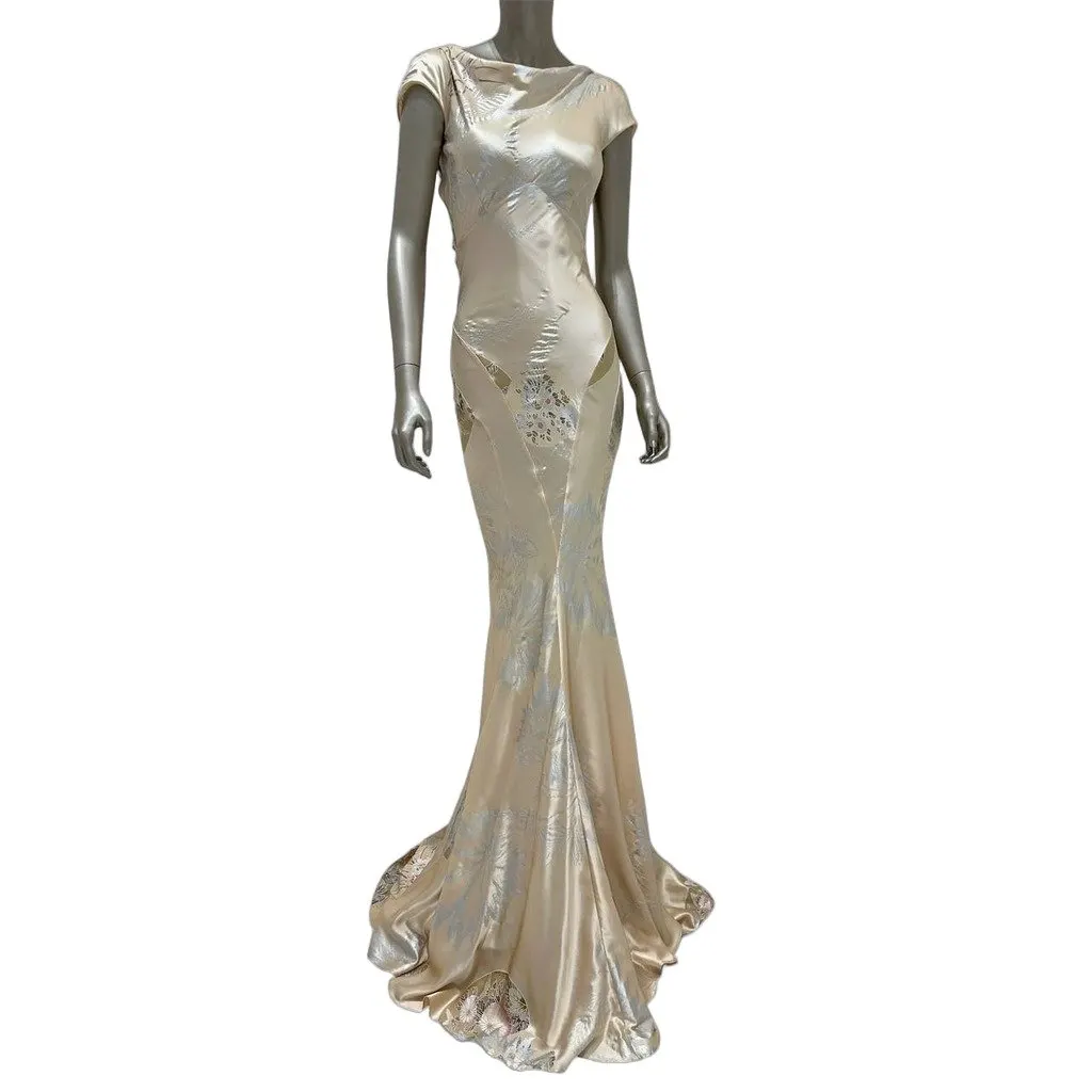 Roberto Cavalli Rare 2006 Runway Gown Sz.IT40 Pre-owned MultiColor Good - Front View