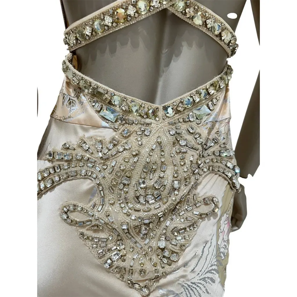 Roberto Cavalli Rare 2006 Runway Gown Sz.IT40 Pre-owned MultiColor Good - Box View