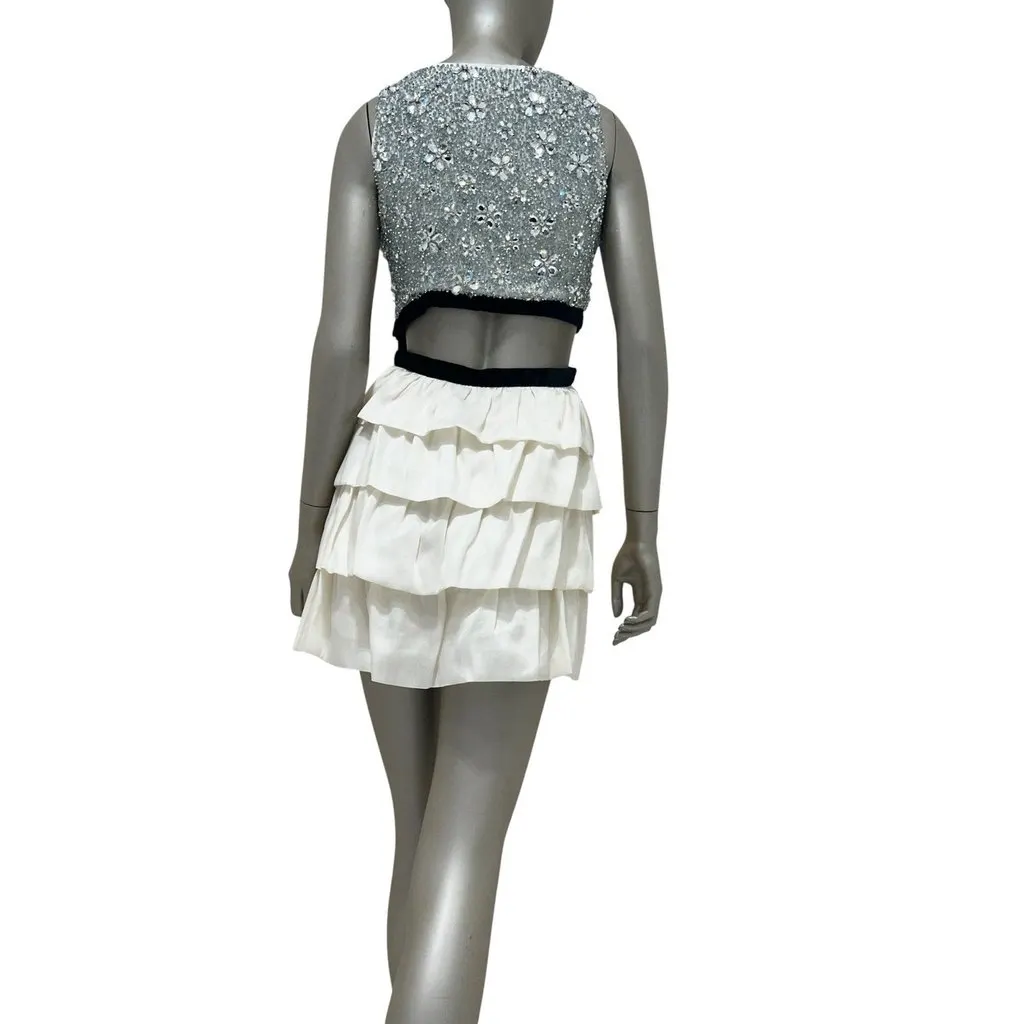 Azzaro Sequin Bow Cocktail Mini Dress S/S 2011 Sz.38 Pre-owned Black Good - Inside View
