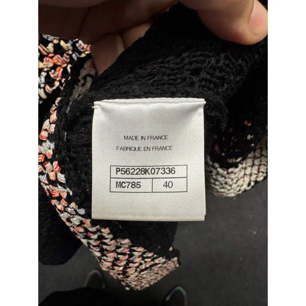 Chanel Loose-Fit Cotton Silk Jumper - FR40 / L Pre-owned Black Cotton Good - Box View