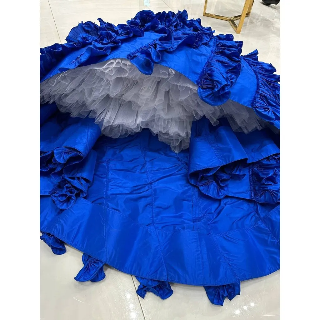 Oscar de la Renta NWT Oscar de la Renta Pre-Fall 2008 Runway Dress Sz.36 Pre-owned Blue Never worn, with tag - Box View
