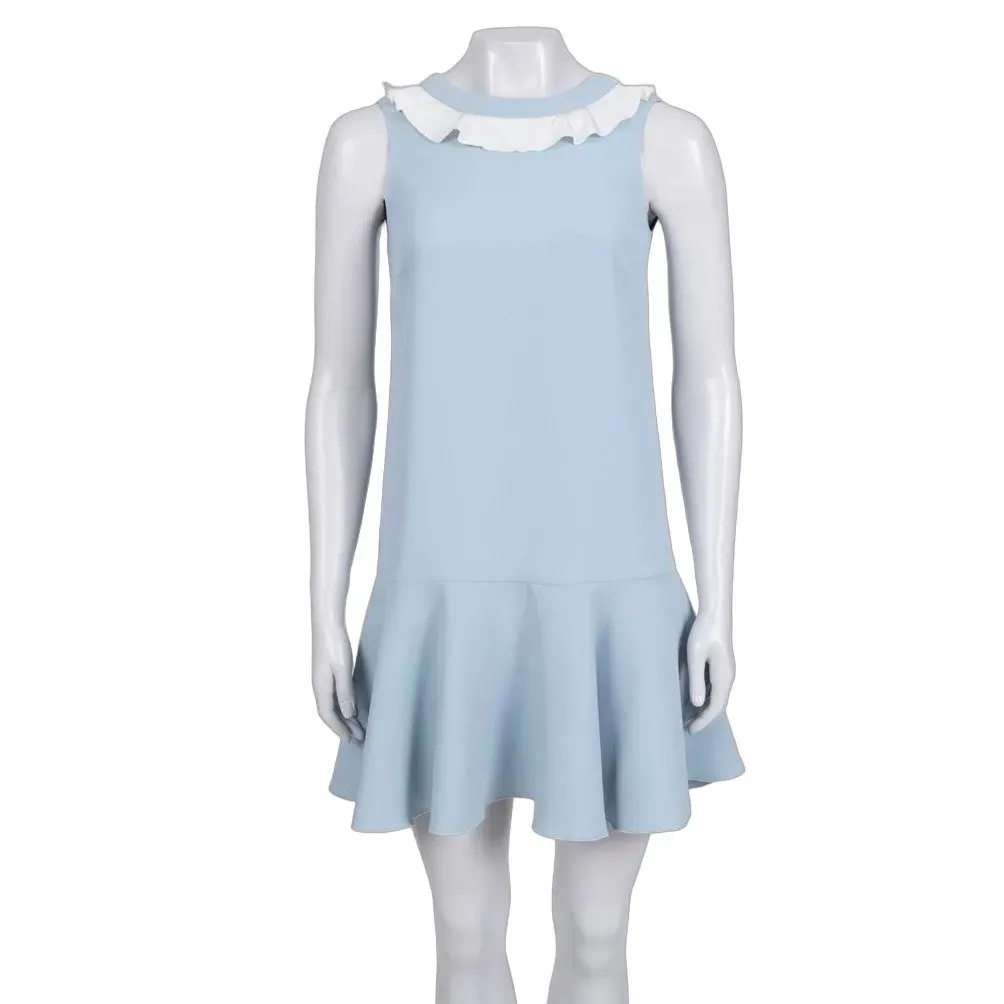 Red Valentino Blue Dress IT 38 Pre-owned Red Good - Front View