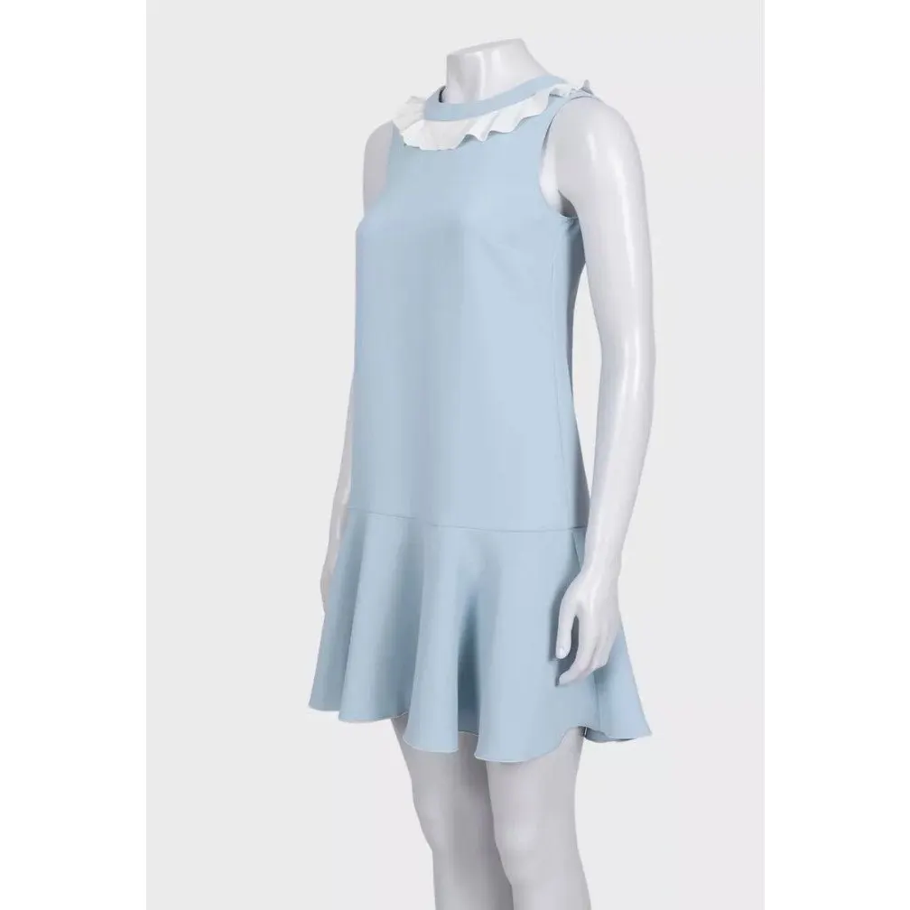 Red Valentino Blue Dress IT 38 Pre-owned Red Good - Back View
