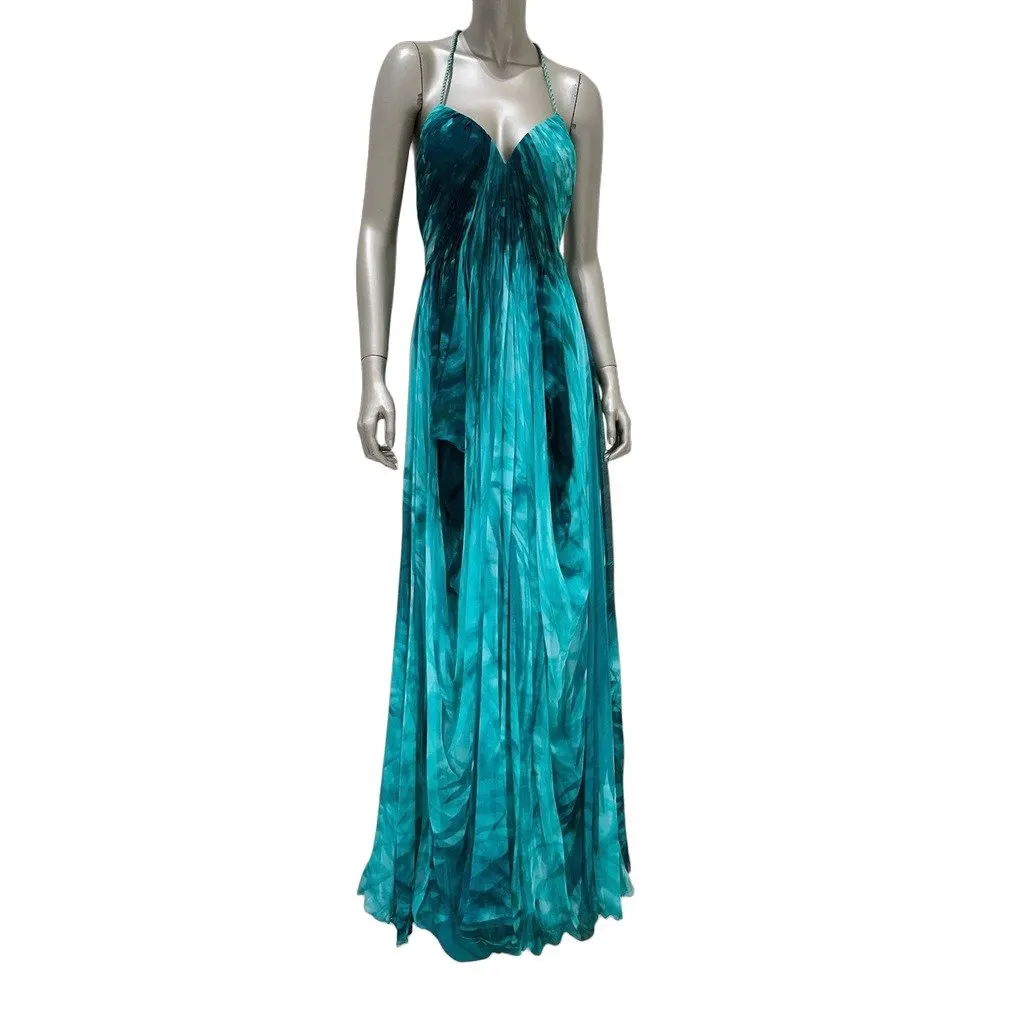 Zuhair Murad S/S 2019 Embellished Evening Dress Sz.36 Pre-owned MultiColor Good - Front View