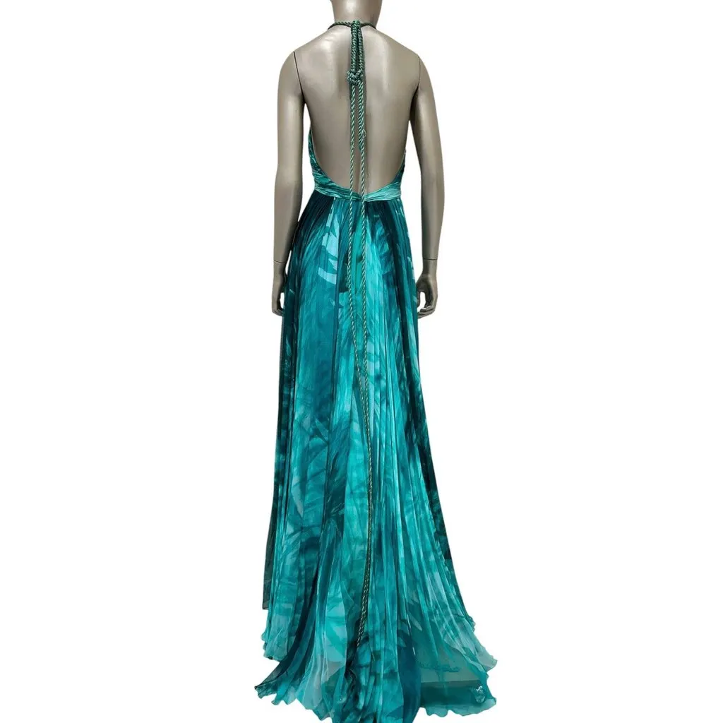 Zuhair Murad S/S 2019 Embellished Evening Dress Sz.36 Pre-owned MultiColor Good - Back View