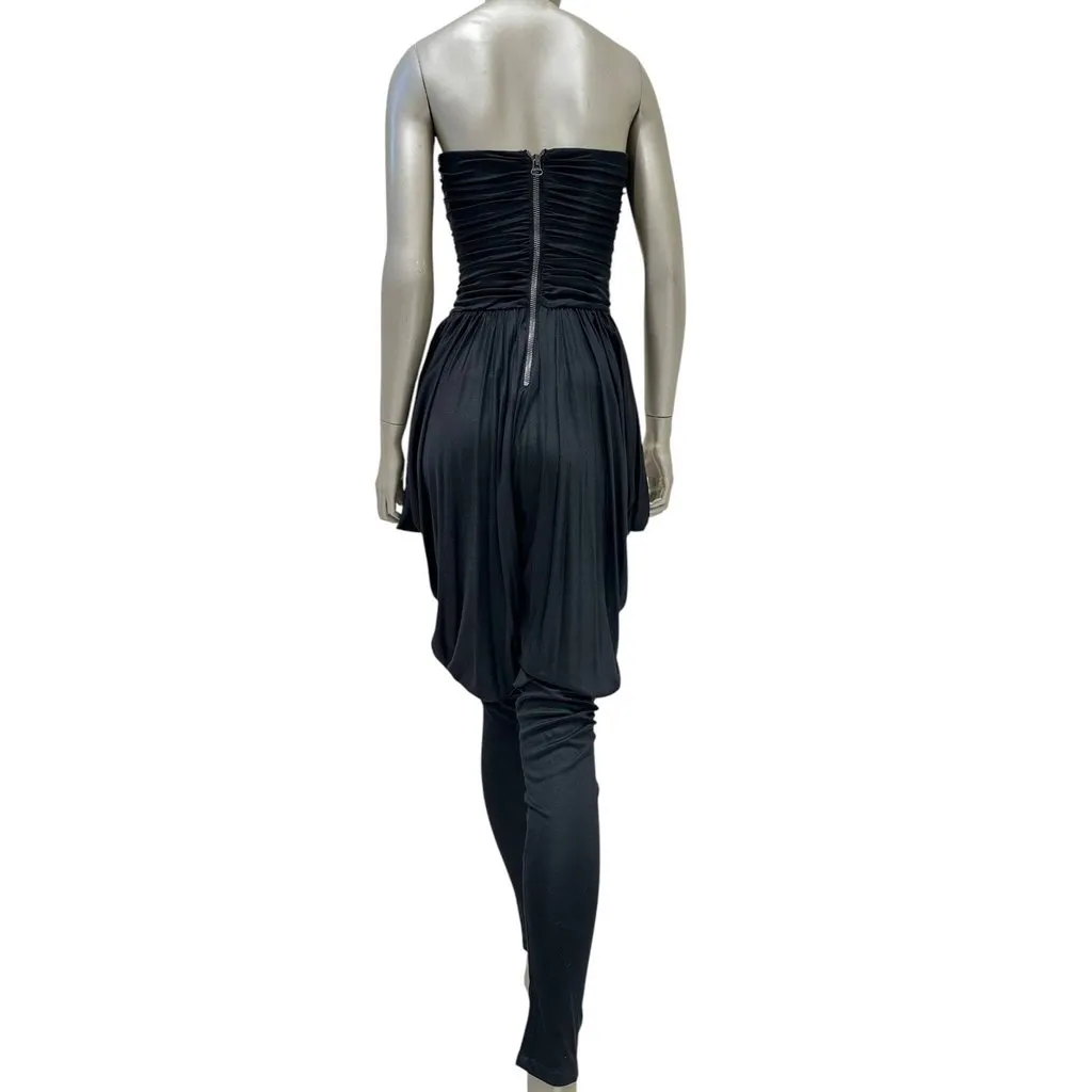 Balmain Embellished Corset Evening Jumpsuit FR 40 Pre-owned Black Good - Back View