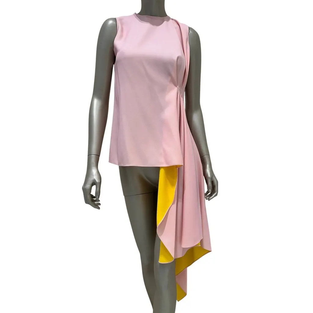 Dior 2013 Pink Dress Top Sz.36 Pre-owned Pink Good - Back View