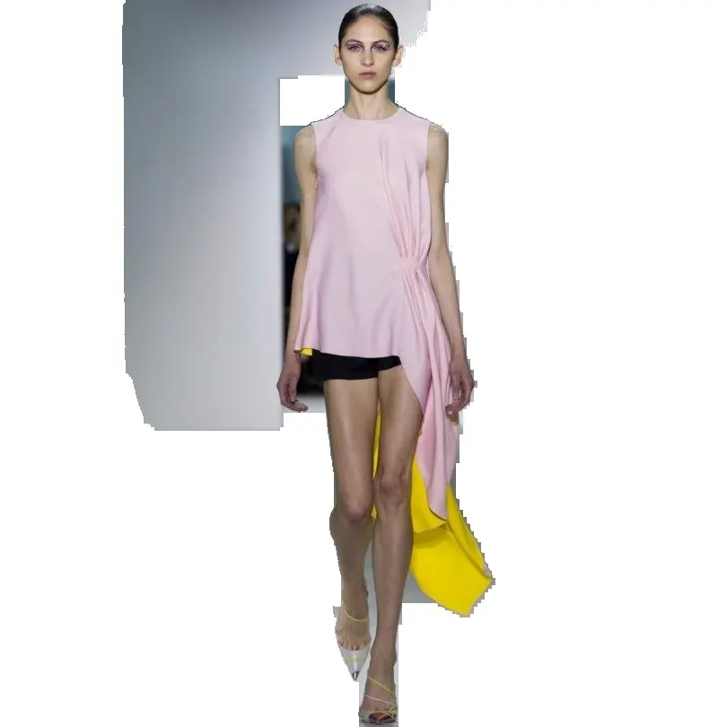 Dior 2013 Pink Dress Top Sz.36 Pre-owned Pink Good - Front View
