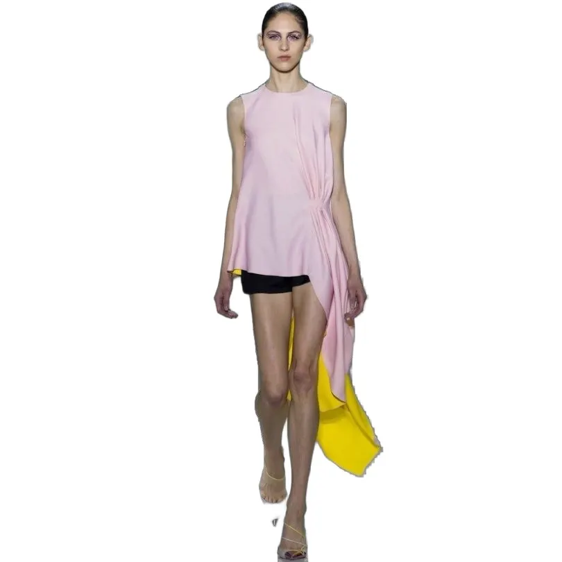 Dior 2013 Pink Dress Top Sz.36 Pre-owned Pink Good - Front View