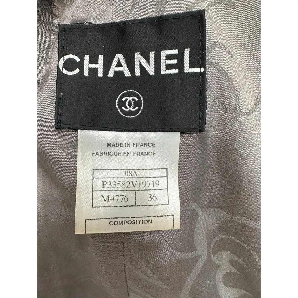 Chanel 08A Black Jacket - Structured FR 36 Pre-owned Black Good - Model View