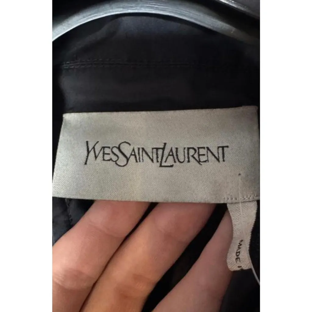 Saint Laurent Blue Trench Coat Sz.42 Pre-owned Blue Never worn - Box View