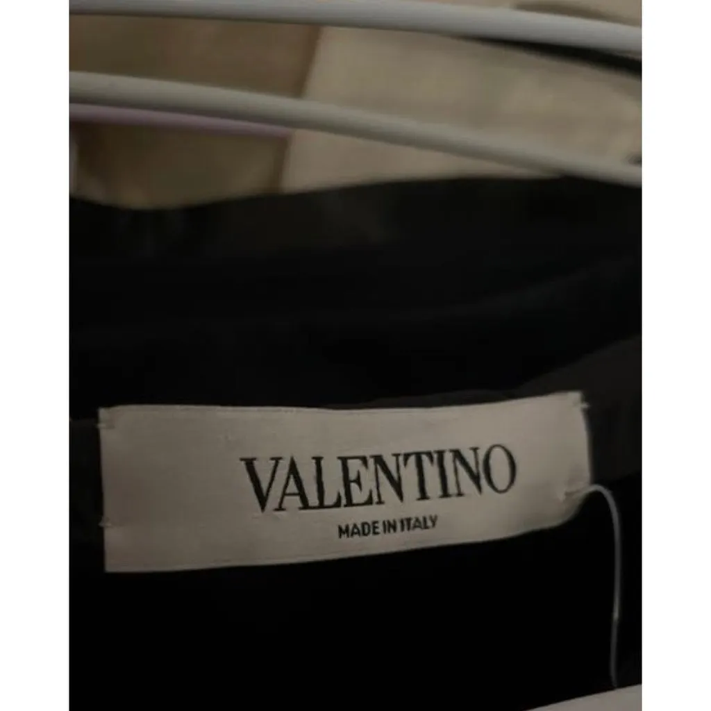 valentino Black Silk Bow Mini Skirt - Elegant US 6 Pre-owned Black Silk Good - Box View