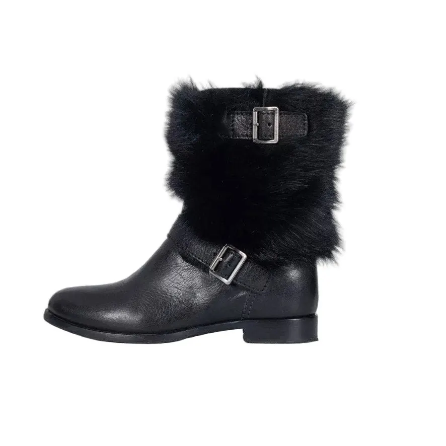 PRADA Black Leather Boots - EU 39.5 Pre-owned Black Leather Good - Front View