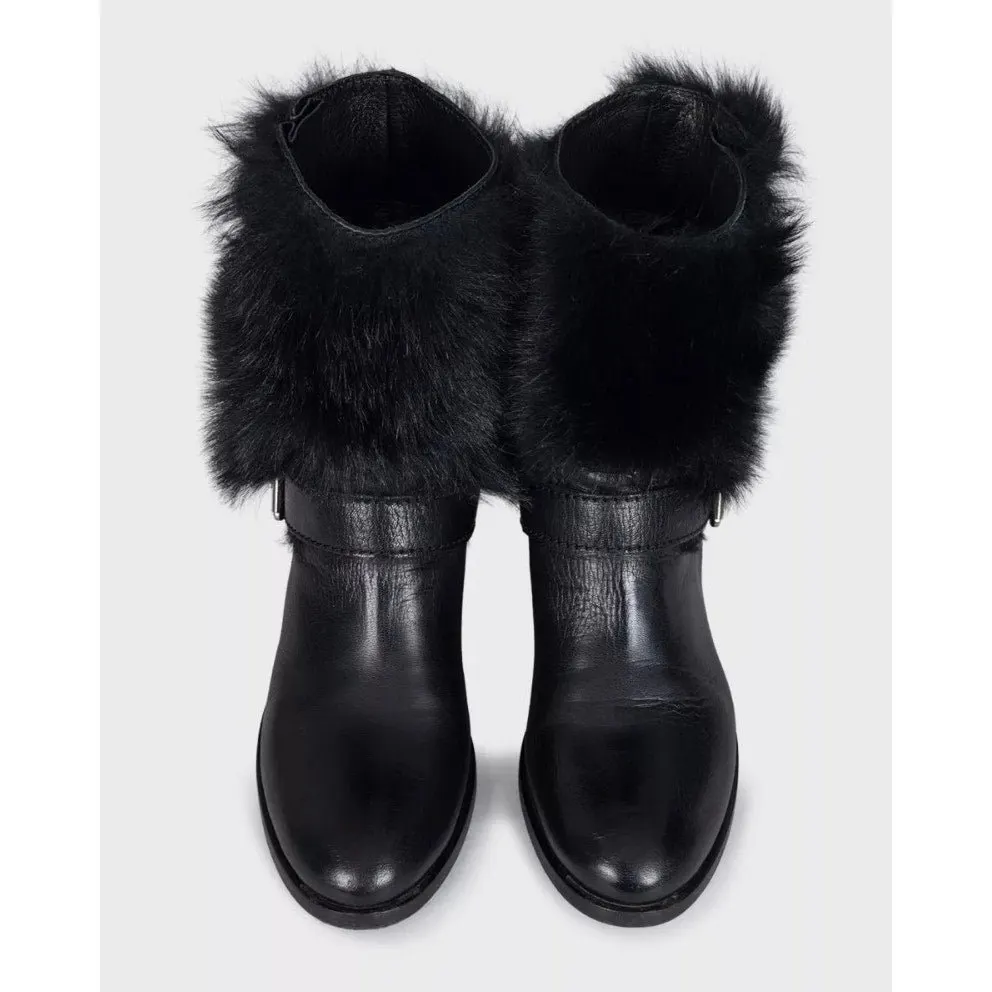 PRADA Black Leather Boots - EU 39.5 Pre-owned Black Leather Good - Back View