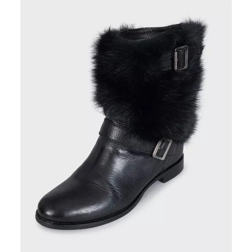 PRADA Black Leather Boots - EU 39.5 Pre-owned Black Leather Good - Inside View