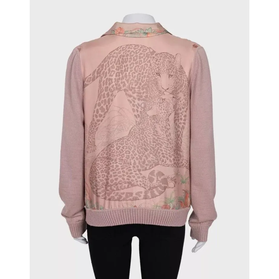 Hermès Vintage Pink Silk Pullover - Size FR 44 Pre-owned Pink Silk Good - Inside View