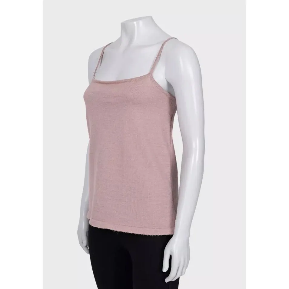 Hermès Vintage Pink Silk Pullover - Size FR 44 Pre-owned Pink Silk Good - Model View