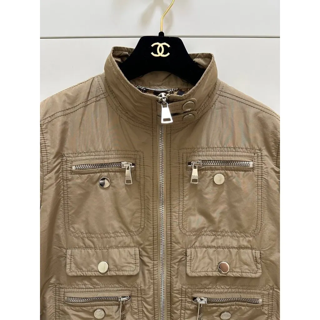 Dolce & Gabbana Beige Bomber Jacket IT 40 Pre-owned Beige Good - Back View