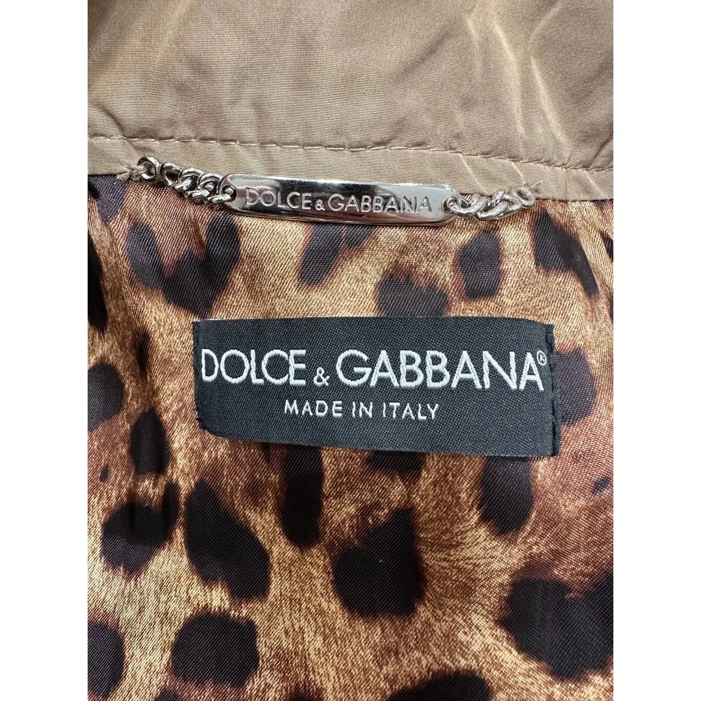 Dolce & Gabbana Beige Bomber Jacket IT 40 Pre-owned Beige Good - Model View