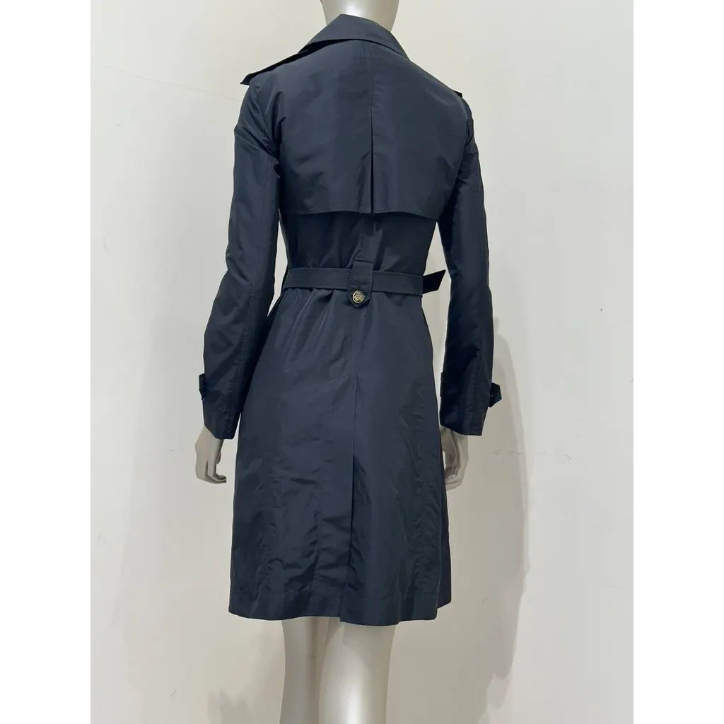 Gianni Versace Vintage Versace Black Medusa Trench Coat Sz.40 Pre-owned Black Good - Back View