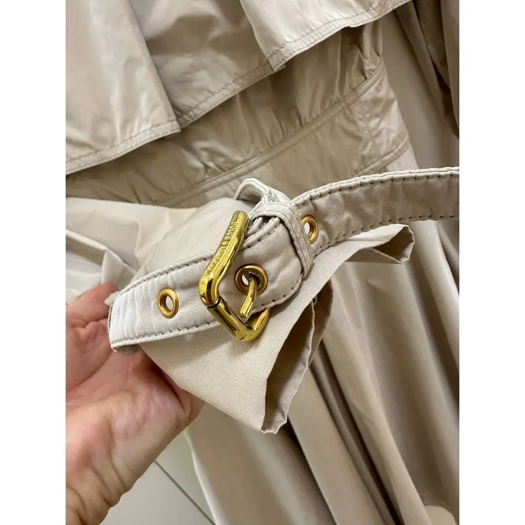 Dolce & Gabbana Ivory White Trench Coat Sz.40 Pre-owned White Good - Box View