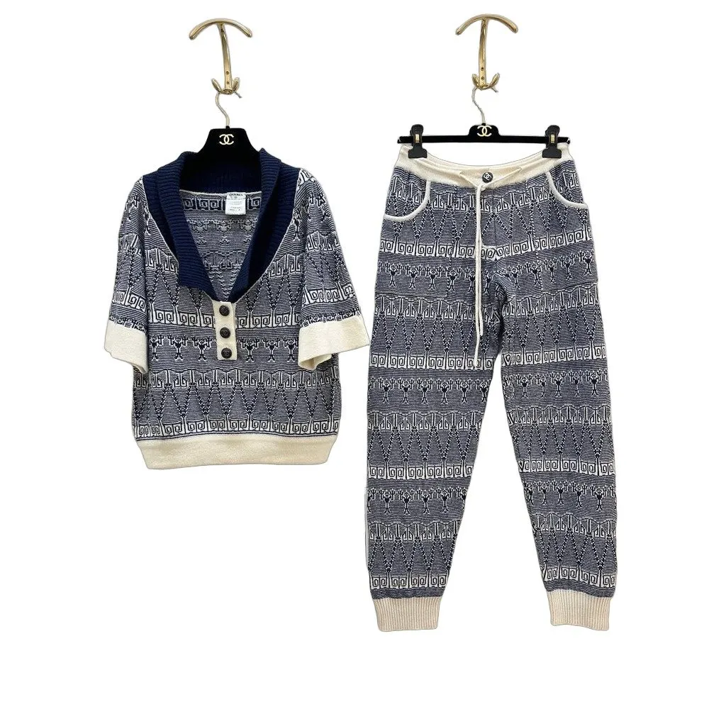 Chanel Cashmere Knit Set Sz.38 Pre-owned