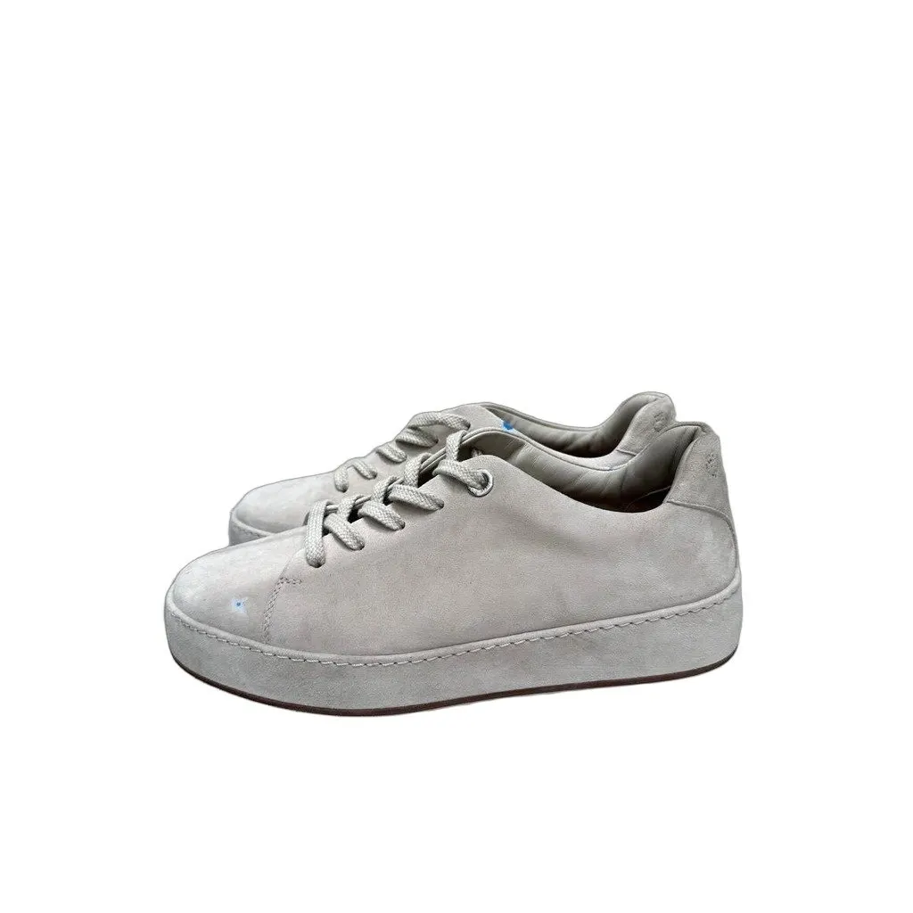 Loro Piana Tennis Walk White Suede Sneakers EU 36 Pre-owned