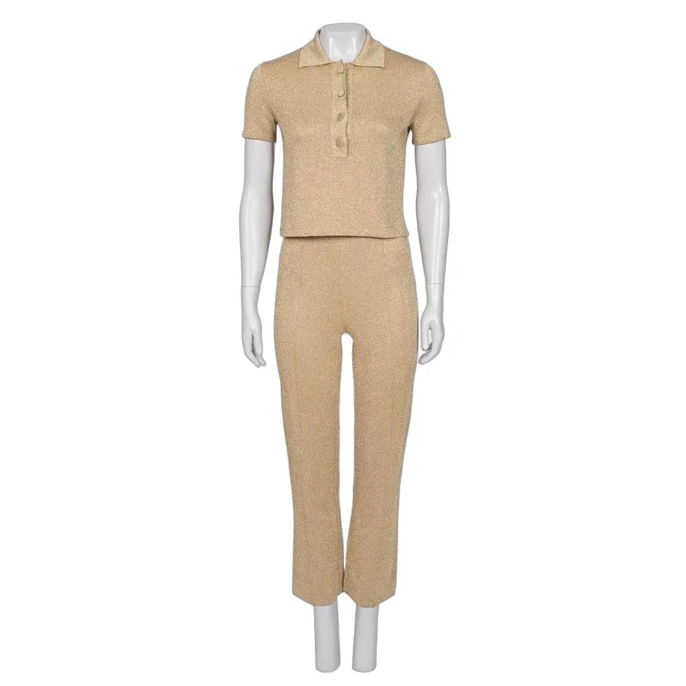 Christian Dior NWOT Christian Dior Gold-Tone Suit Sz.34 Pre-owned Gold Never worn - Front View