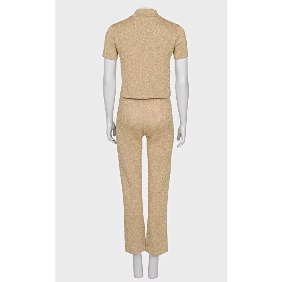 Christian Dior NWOT Christian Dior Gold-Tone Suit Sz.34 Pre-owned Gold Never worn - Inside View