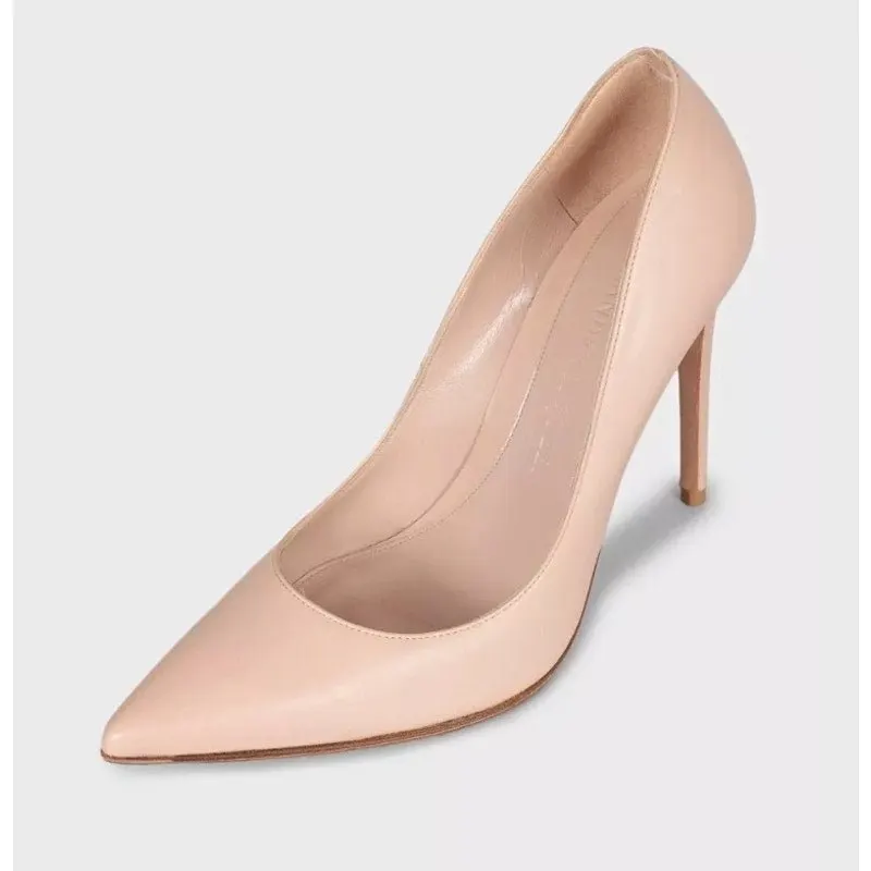Alexander McQueen Beige Pointed Toe Stiletto Pumps EU 37 Pre-owned Beige Leather Good - Inside View