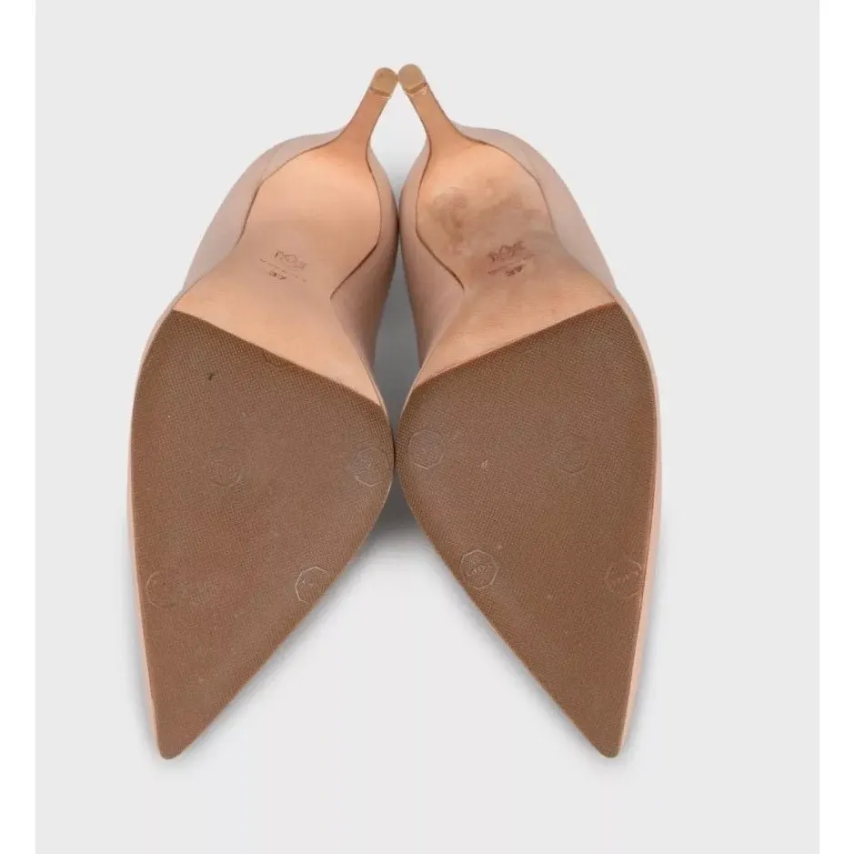 Alexander McQueen Beige Pointed Toe Stiletto Pumps EU 37 Pre-owned Beige Leather Good - Box View