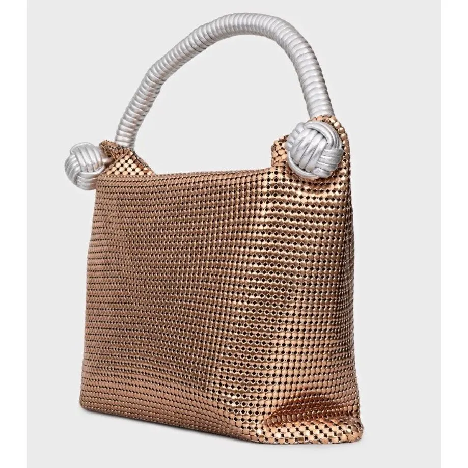 Paco Rabanne NWOT Paco Rabanne Gold Metal Shoulder Bag pre-owned Gold Leather Never worn - Back View