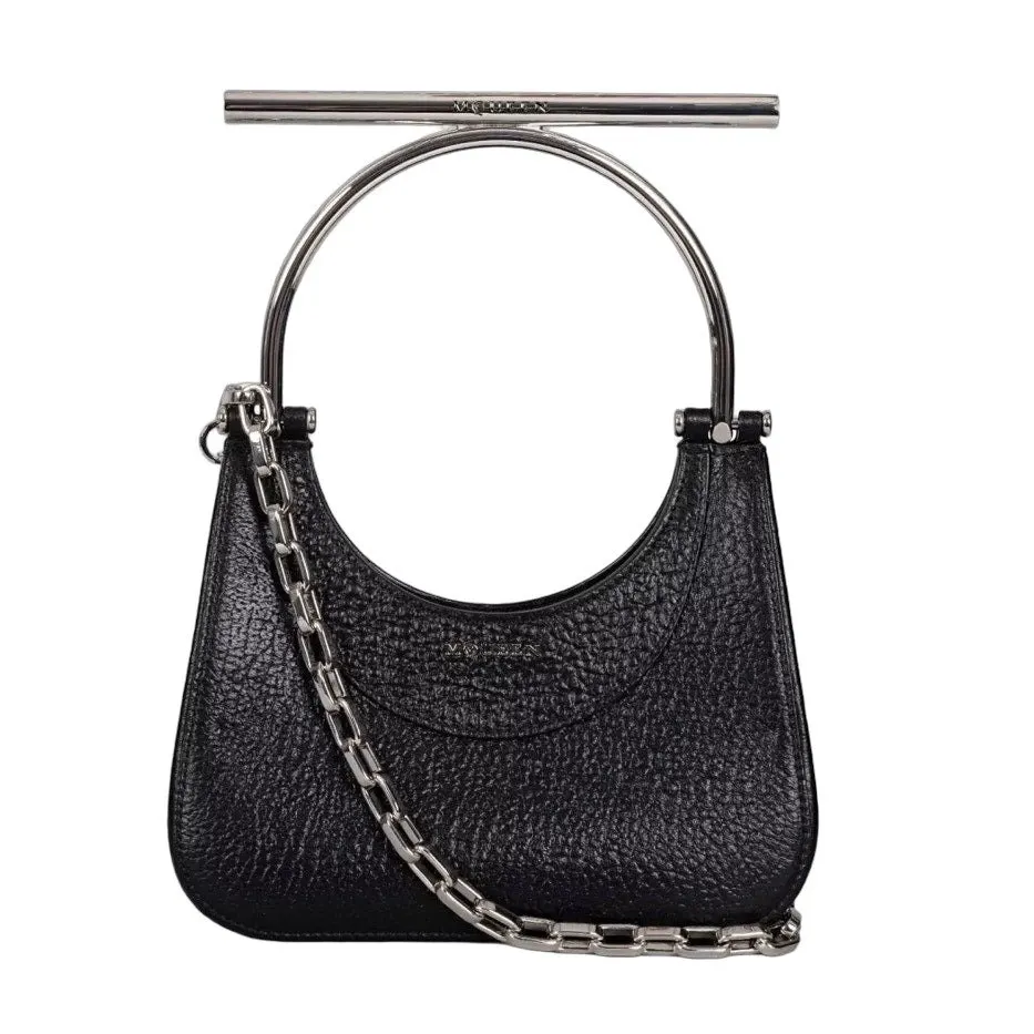 Alexander McQueen NWOB Alexander McQueen T-Bar Black Leather Mini Bag Pre-owned