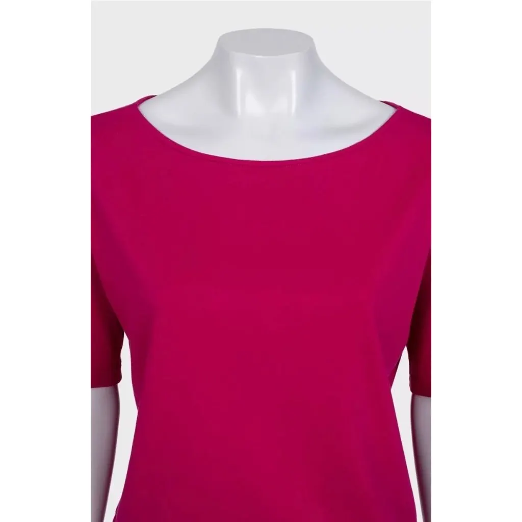 Hermès Pink Cotton Drawstring Dress Sz.40 Pre-owned Pink Cotton Good - Model View