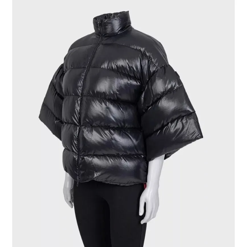 valentino Black Oversized Puffer Jacket | IT 38/XS Pre-owned Black Good - Back View