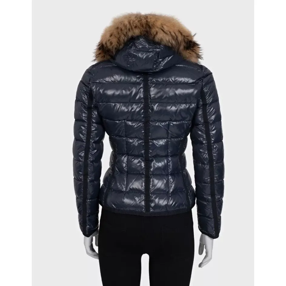 Moncler Blue Down Puffer Jacket Detachable Hood 90% Down S Pre-owned Blue Good - Inside View