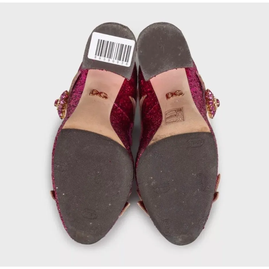 Dolce & Gabbana Pink Glitter Pumps - EU 36.5 Pre-owned Pink Leather Good - Box View