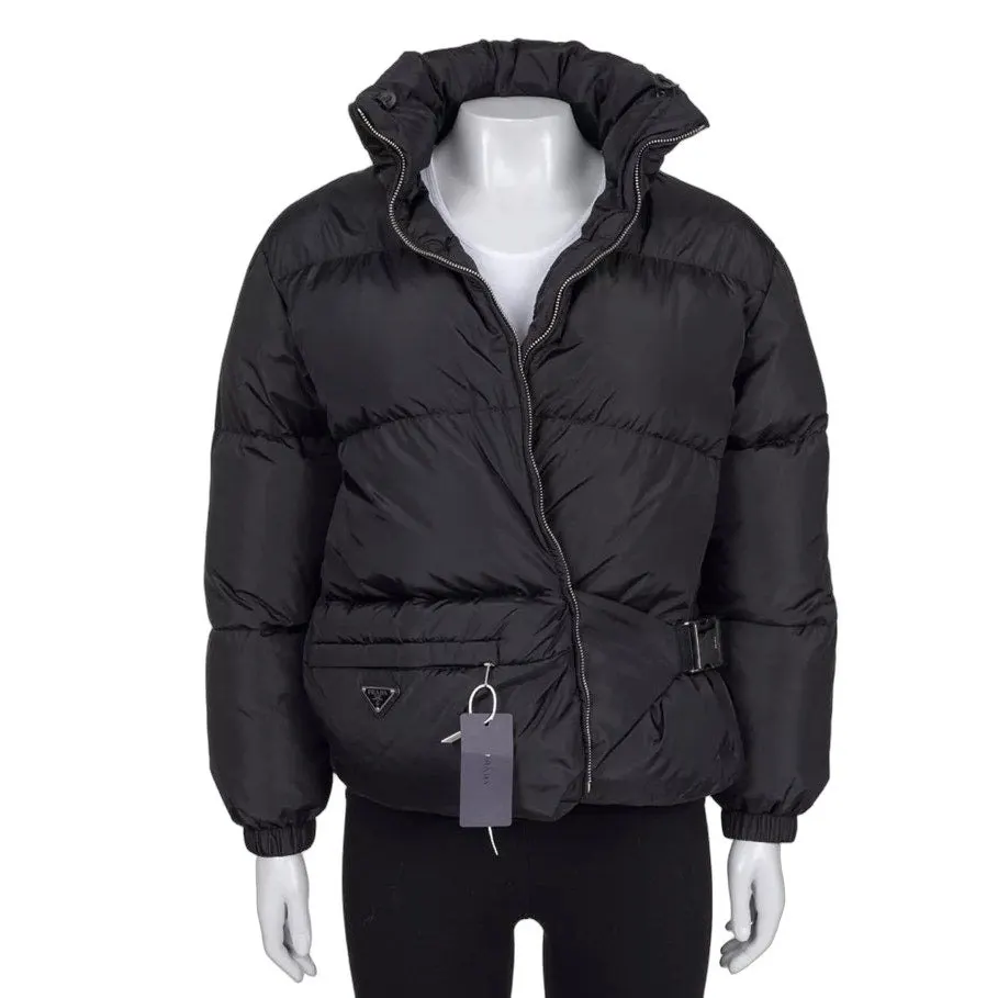 Prada NWOT Prada Re-Nylon Black Down Puffer Jacket IT 36/XXS Pre-owned