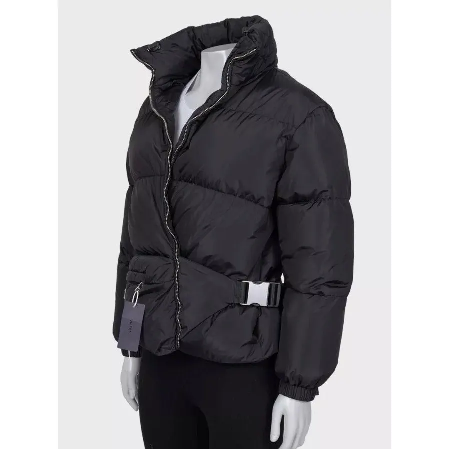 Prada NWOT Prada Re-Nylon Black Down Puffer Jacket IT 36/XXS Pre-owned Black Good - Back View