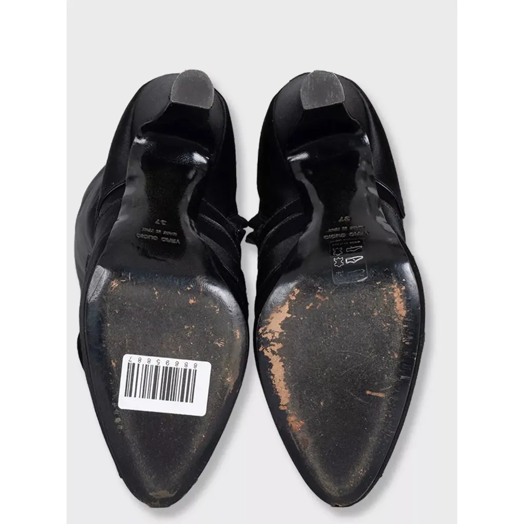 Gianfranco Ferré Black Textile Ankle Boots - EU 37 Pre-owned Black Leather Good - Model View