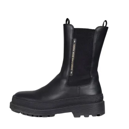 Dior Black Leather Chelsea Boots EU 38.5 Pre-owned