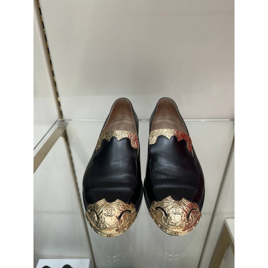 Chanel Paris Dallas Black Leather Gold | Libas Collective