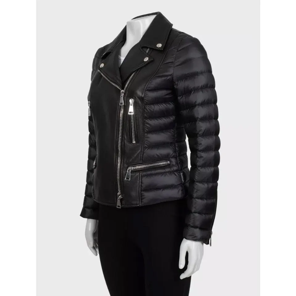 Moncler NWOT Moncler Souci Black Fitted Down Jacket  S Pre-owned Black Never worn - Back View