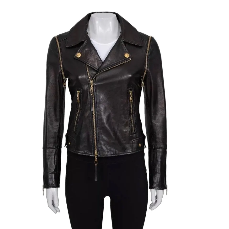 Louis Vuitton Brown Lambskin Jacket Vest Size 38/M Pre-owned