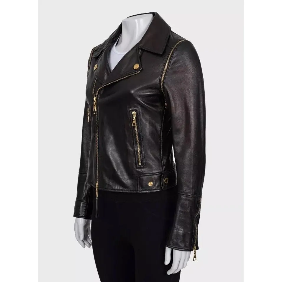 Louis Vuitton Brown Lambskin Jacket Vest Size 38/M Pre-owned Brown Leather Good - Back View