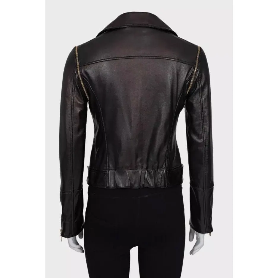 Louis Vuitton Brown Lambskin Jacket Vest Size 38/M Pre-owned Brown Leather Good - Inside View