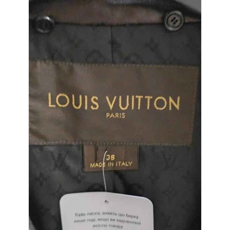 Louis Vuitton Brown Lambskin Jacket Vest Size 38/M Pre-owned Brown Leather Good - Box View
