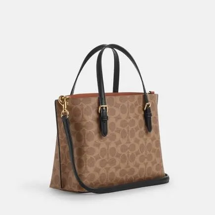 Coach Mollie Tote 25 Black Canvas Never worn, with tag - Back View