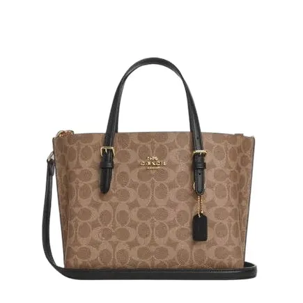 Coach Mollie Tote 25 Black Canvas Never worn, with tag - Front View