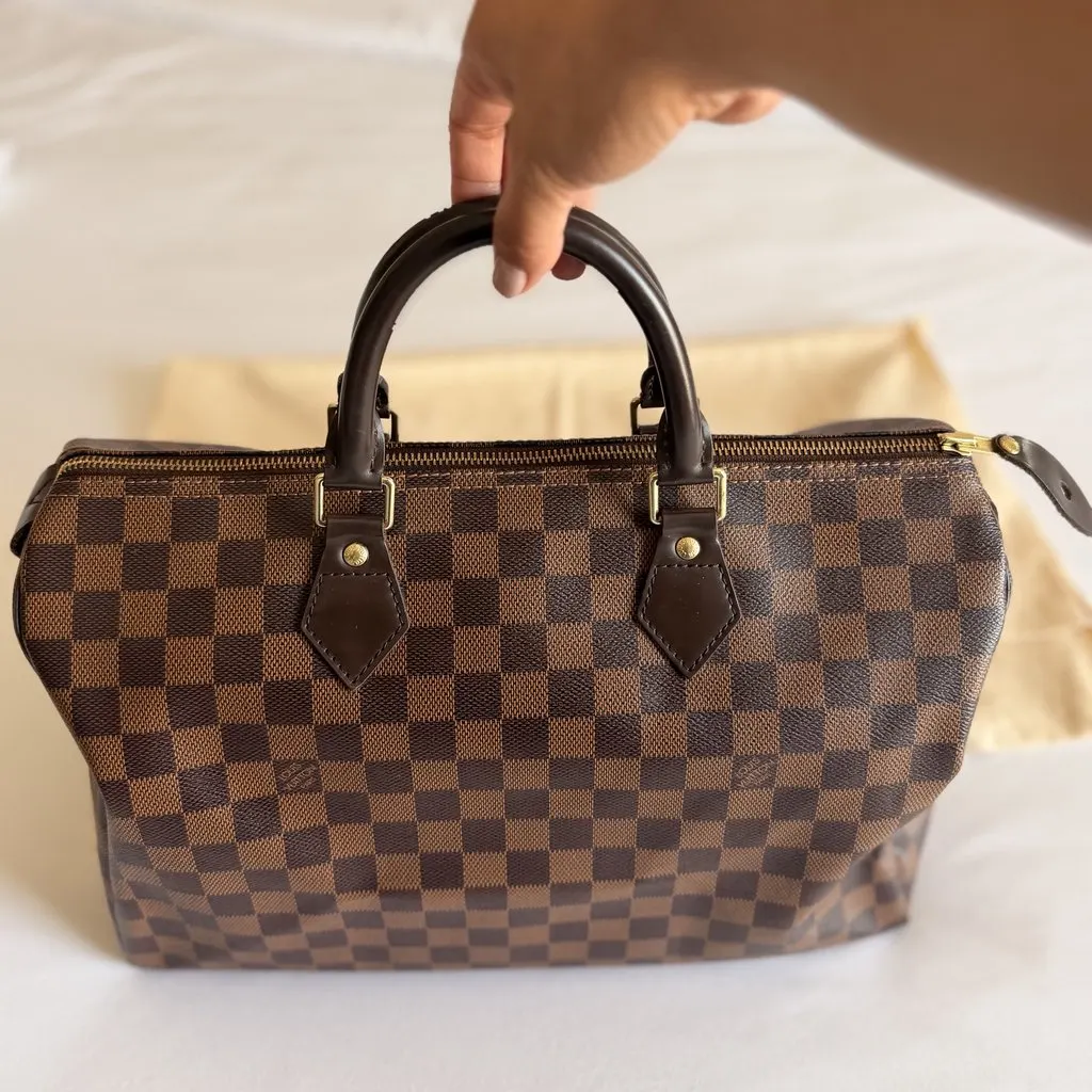 Louis Vuitton Speedy Brown Canvas Very good - Back View